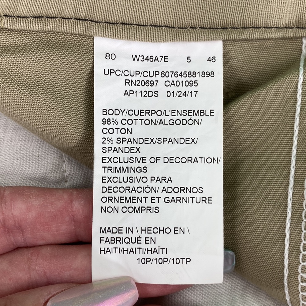 Dickies Women Petite Khaki Slim Bootcut Pants - Picture 14 of 15